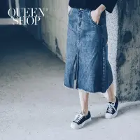 在飛比找蝦皮商城優惠-QUEENSHOP【03020367】後彩色字母織帶造型開衩