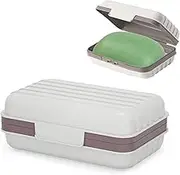 Leakproof Travel Soap Dish with Lid,Travel Soap Containers,Portable Travel Soap Case, Draining Soap Bar Holder for Traveling Camping Outdoor Gym Bathroom Home Tools