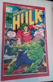 Hulk Poster #74 Incredible 141 Hulk vs Doc Samson Herb Trimpe