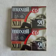 Maxell High Bias Audio Cassette XLII 90 Minutes 2 Pack New Old Stock Sealed