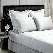 Park Avenue 500 Thread Count Natural Bamboo Cotton Bed Sheet Set, Queen, White