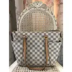 專櫃正品 LOUIS VUITTON N51261 TOTALLY PM 托特 白色棋盤格