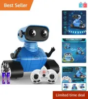 Flexible Emo Robot with LED Eyes - Sings, Dances & Moves with Remote Control