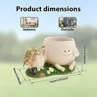 Resin Chair Succulent Pots Cute Versatile Face Planting Pot for Outdoor FlOOz