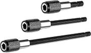1/4 Inch Hex Shank Screwdrivers Bit Holder, Quick Release Drill Bit Extension Set Fit for Screws, Nuts, Drill Bits and Handheld Driver, 2", 4", 6" Length