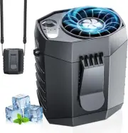 2025 Smart Portable Rechargeable Fan with LED Light & 25H Runtime, 4-Speed 9200R