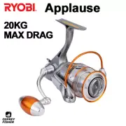 RYOBI Applause Spinning Fishing Reel 5.0:1 Ratio 20kg Max Drag Boat Sea Fishing