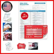 High-Visibility Red DOT Inspection Stickers & Forms - Essential 3-Ply Carbonless