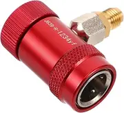 Alipis Refrigerant Joint Air Conditioner Low High Conversion Adapter Air Conditioner Quick Adapter Quick Disconnect Coupler Valve High Pressure Ac Valve Aluminum Alloy