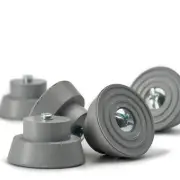 Replacement Rubber Tip for Kickdown Drop Down Door Stop Holder Grey 5 Pack