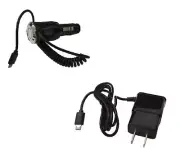 For LG Xpression Plus (2018) LM-X410ASR 2AMP Car Charger + Wall Home Charger