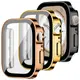 鋼化玻璃屏幕保護膜防水保護套適用於 Apple Watch Series 9 8 6 5 4 SE iwatch 45m