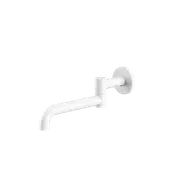 Nero Mecca Wall Mounted Swivel Basin/Bath Spout 225mm Matte White NR221903GMW