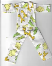 Doll Clothes-Cute Animals Print Pajamas fit Barbee/11 1/2 inch-Homemade BP4