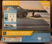 Intex Dura-Beam Prestige 12" Queen Air Mattress W/ Fast fill USB Air Pump