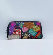 Vintage NICOLE MILLER 1990’s Fashion Wallet Billfold Purse 100% Silk NOS w/ Tags