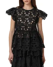 Allsaints Meadow Embroidered Top