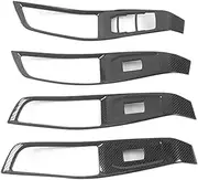 Rynplex 4PCS Car Stainless Steel Window Lift Switch Button Panel Cover Trim, for MG, for MG,for 5 2021 Decor Frame Accessories Window Control Panel Trim