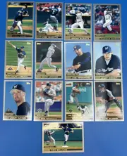 2000 Topps + Traded MILWAUKEE BREWERS Team Set (15 Cards) Burnitz Nomo Valentin