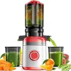 Juicer Machines Cold Press Juicer, Powerful Slow Juicer Ultra Quiet Easy Clean