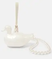 [Simone Rocha] Simone Rocha Duck faux pearl clutch One Size white