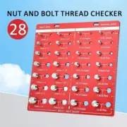 Nut and Bolt Thread Checker Set Aluminum Alloy 28 Thread Identifier Gauge AU