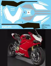1/4 Decals for Ducati Panigale 1299 R Decals for Pocher Decal TBD281