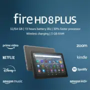 Fire HD 8 plus Tablet, 8” HD Display, 32 GB, 30% Faster Processor, 3GB RAM, Wire