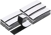 sourcing map 48set Hook and Loop Strips with Adhesive 0.8"x3" Double Sided Hook and Loop Tape Nylon Self Sticky Fastener for Home Office Car, Black