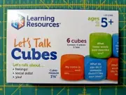Let's Talk Cubes/ Learning Resources/ 6 Cubes/ New & Sealed/ Ages5+