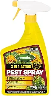 Brunning 3 in 1 Ready to Use Insecticide Pest Spray 1 Litre, Multicolor