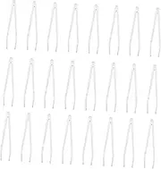 Ipetboom 50Pcs Transparent Makeup Tool Clips for Eyelash Extension and Mask Removal Easy to Use Tweezers for False Eyelashes Lightweight Applicator for
