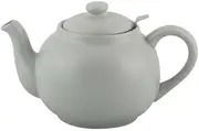PLINT Simple & Stylish Ceramic Teapot, Globe Teapot with Stainless Steel Strainer, Ceramic Teapot for 3-5 Cups, 900 ml Ceramic Teapot, Flowering Tea Pot, TeaPot for Blooming Tea, Leaf Colour