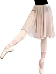 [Tacherlia] Ballet Skirt for Women Dance Rehearsal Skirt Big Hem Elastic Waistband