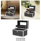 Pedicure Kits Portable Organizer Makeup Train Case Travel with Handle Makeup