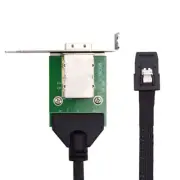CY SFF-8087 Male to SFF-8088 Female Mini SAS Extension Cable With Bracket