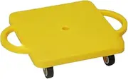 Scooter Board with Handles Sitting Scooter Coordination Square with Casters for Kids Physical Education for Gym Backyard Home