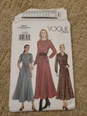 Vogue Sewing Pattern FF 7611 Misses' Dress 14, 16, 18