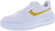 [Nike] Af1 Pltaform Womens Shoes Size 7.5, Color: White/Yellow/Ochre
