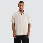 [XLarge] Half Check Ss Shirt White M