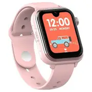 4GLTE Video Call Smartwatch with SOS Button Heart Rate Monitor LBS+GGPS+WIFI Tracker Fence Whatsapp Kiids Birthday Gift COL Pink