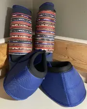 Aztec And Cheetah Horse Leg Boots And Bell Boots