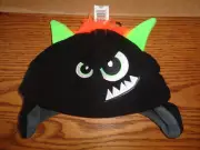 NWT Wonderkids - Boys Winter Black Monster - Creature Hats - OSFM
