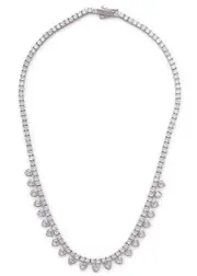 Fallon Bezel Bib Crystal-embellished Necklace - Silver ONE SIZE