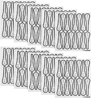 SEWACC 100pcs Adhesive Protective Sticker for Swimwear Liner for Decal Keeps Underpants Clean Secure Easy to Use Smooth