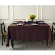 Country Table Cloth Kildare Chocolate Tablecloth Rectangle 150x270cm