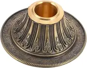 TOYANDONA Copper Chakra Meditation Gong Holder Wide Base Stand for Prayer Wheel Display