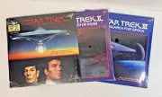 Star Trek Read Along Book & Record - Motion Picture, II - Khan, III - Spock SET