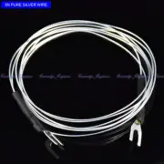 New 10pcs/lot 1M 5N Pure Silver Earth wire for most turntable amplifier speaker