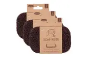 3x Eco Basics Soap Riser Dish Elevator Holder Storage Sink Organiser Chocolate